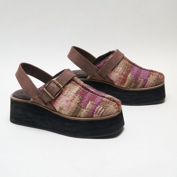 FREE PEOPLE Astrid Platform Mules / Mulberry Mix - Picture 12 of 14